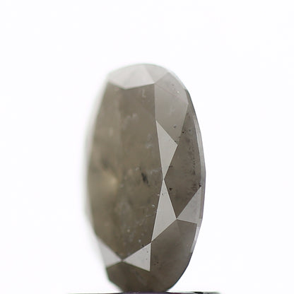 0.99 Carat Gray Oval Brilliant Cut Natural Diamond 8.3 MM