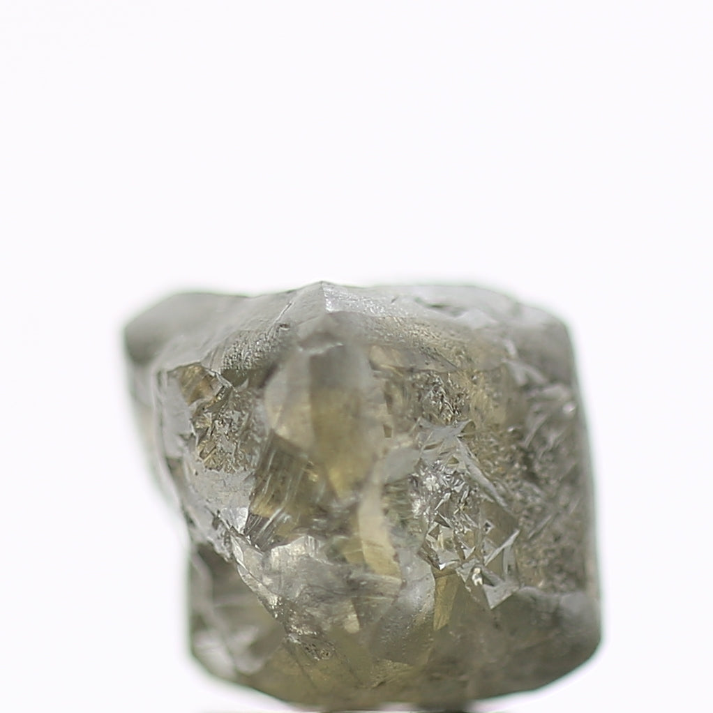 4.73 Carat Natural Grey Crystal Rough Cube Diamond 7.5 MM