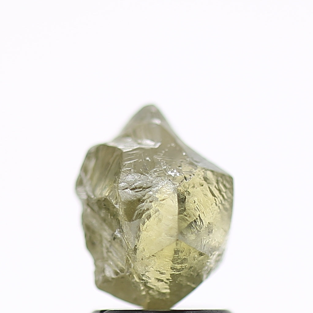 2.25 Carat Natural Fancy Green Yellow Clear Rough Diamond 8 MM