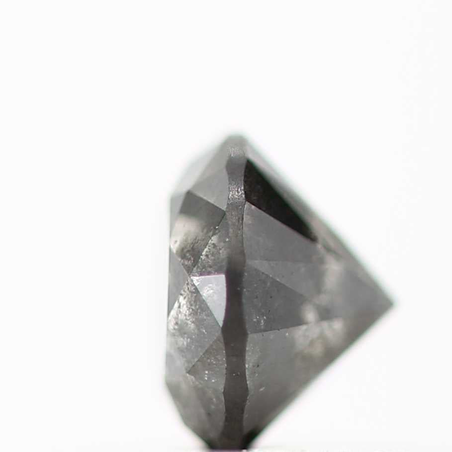 0.32 Carat Fancy Black Diamond Round Salt and Pepper Diamond 4.1 MM - Blackdiamond