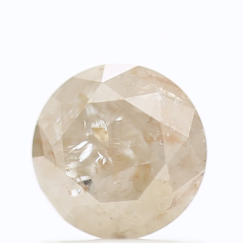 0.93 Carat Natural Icy Round Cut Salt And Pepper Diamond 5.91 MM