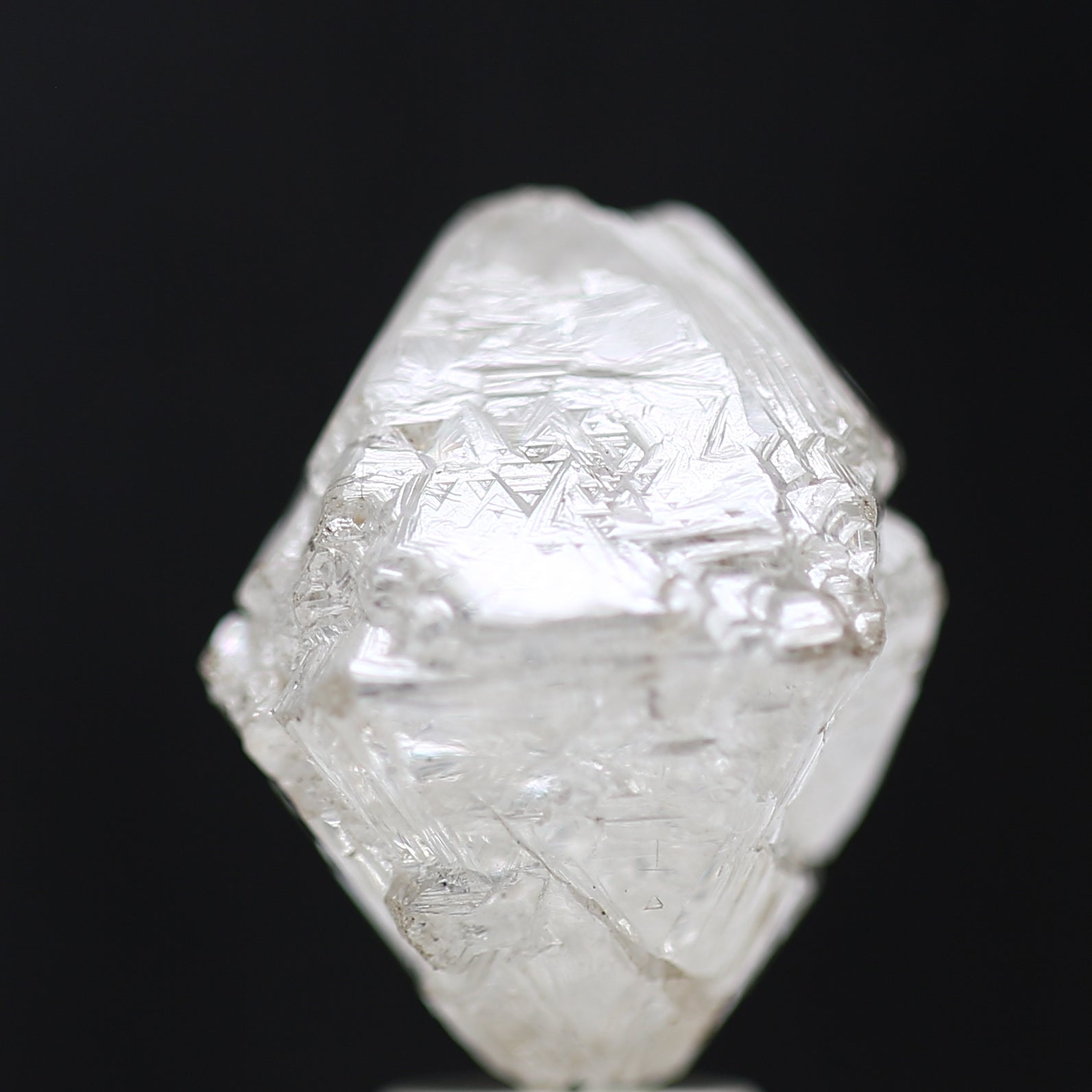 11 Carat Natural White Rough Diamond Octahedron Shape 11 MM