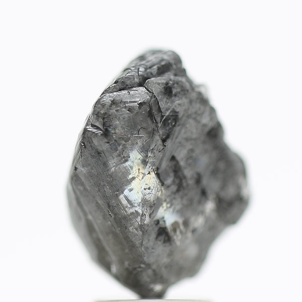 4.07 Carat Natural Black Rough Diamond Raw Octahedron Uncut