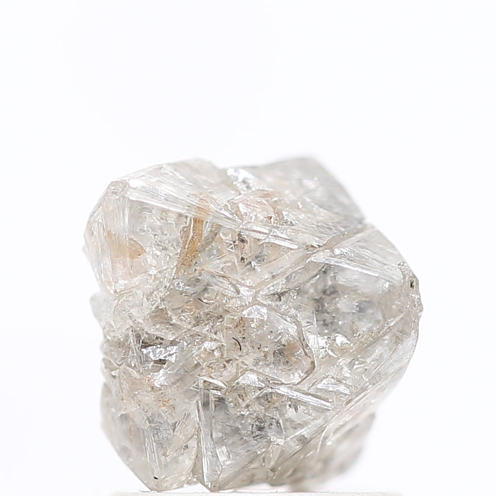 1.95 Carat Fancy Gray Crystal Rough Natural Diamond 8.40 MM - Blackdiamond