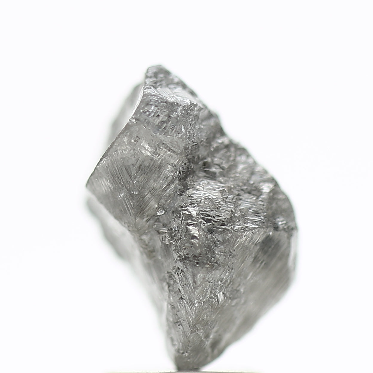 3.41 Carat Natural Crystal Uncut Gray Rough Diamond