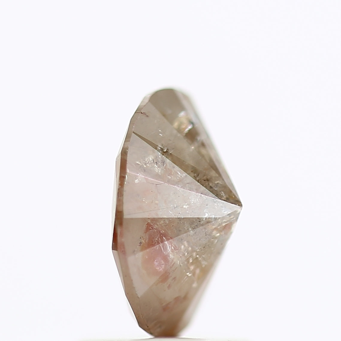 1.20 Carat Orange Brown Oval Salt & Pepper Diamond 8 MM