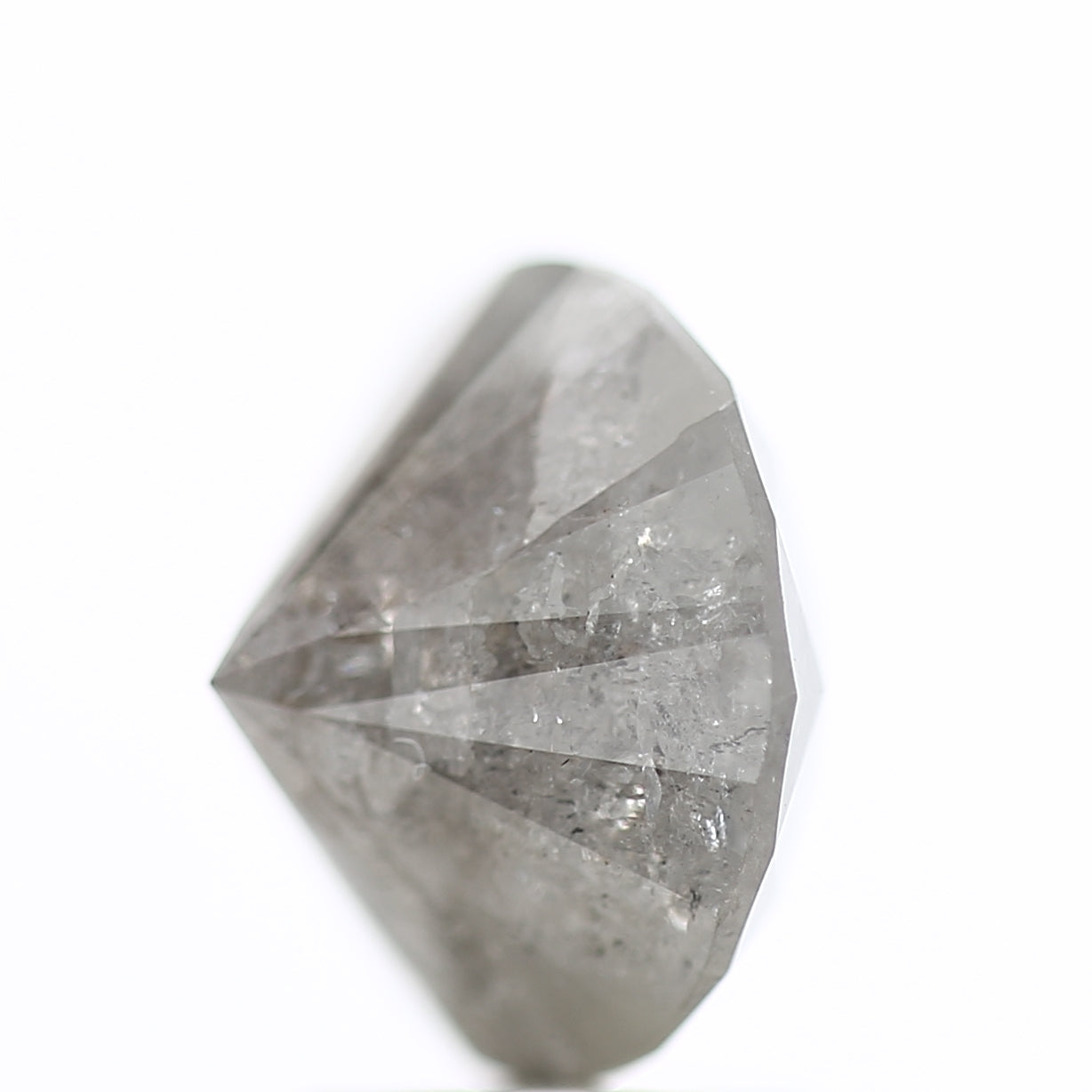 3 Carat Round Salt & Pepper Diamond Natural Gray Loose Diamond 8.94 MM