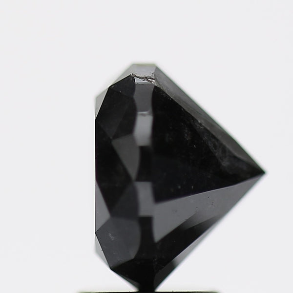 3.29 Carat Fancy Black Round Brilliant Diamond GIA