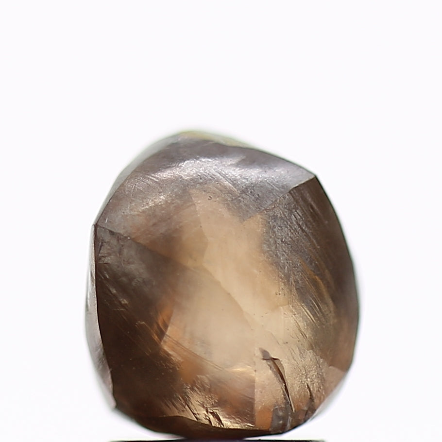 3.16 Carat Natural Fancy Champagne Brown Rough Diamond 7.78 MM