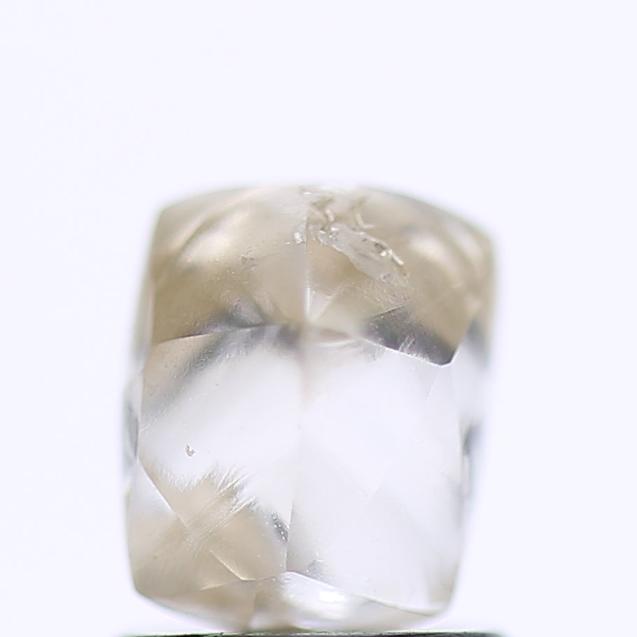 1.91 Carat Natural Clear Light Brown Rough Diamond 7 MM