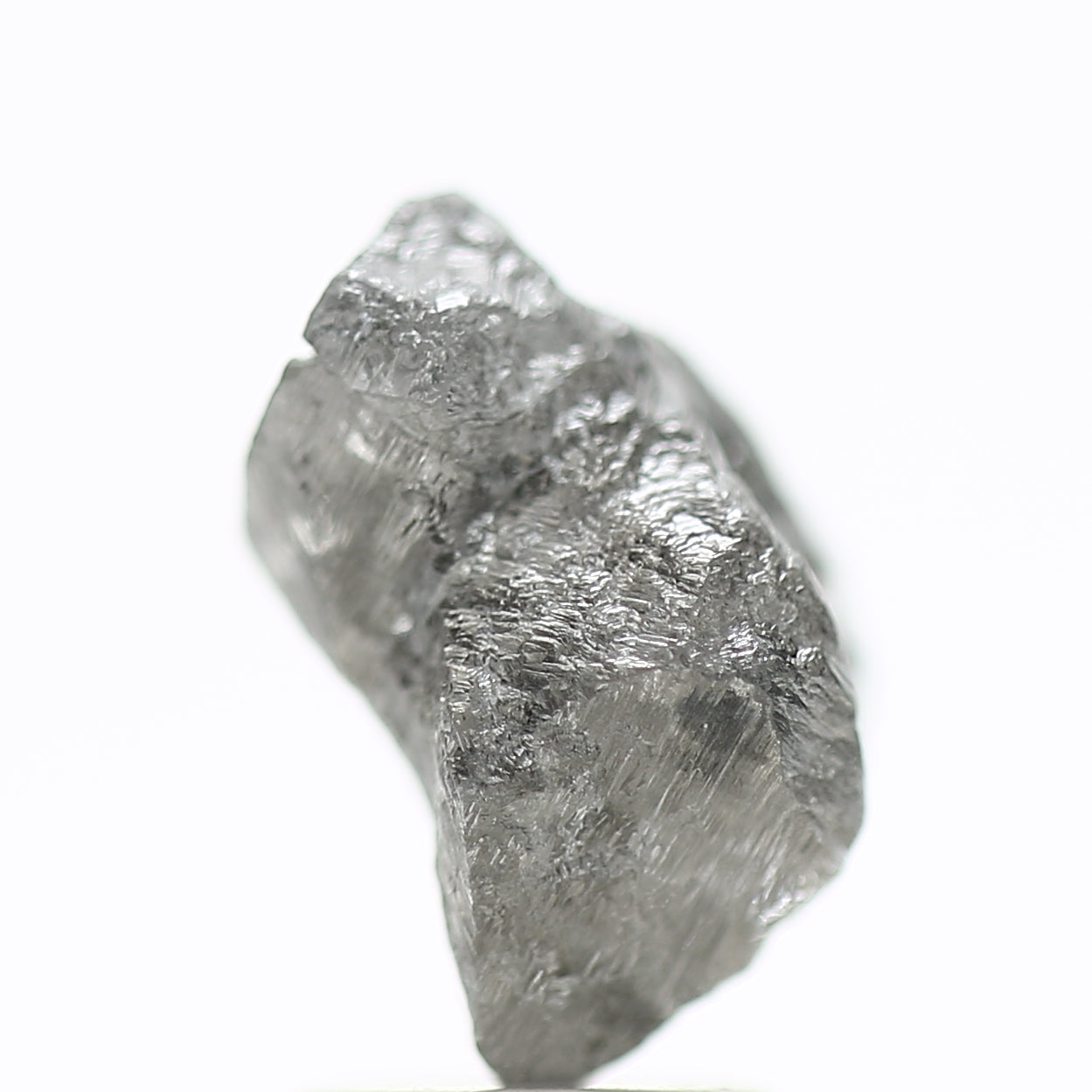 3.41 Carat Natural Crystal Uncut Gray Rough Diamond