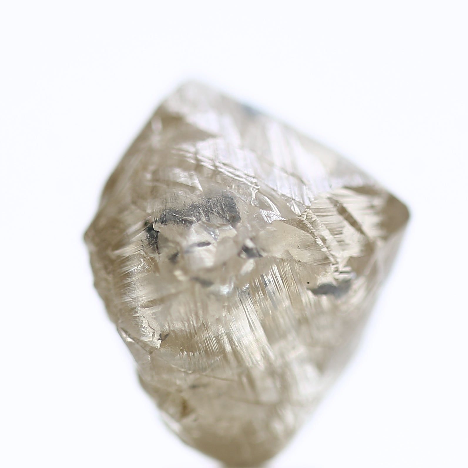 10.72 Carat Natural Fancy Champagne Rough Diamond