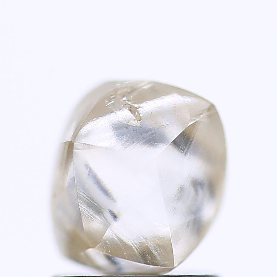 1.91 Carat Natural Clear Light Brown Rough Diamond 7 MM
