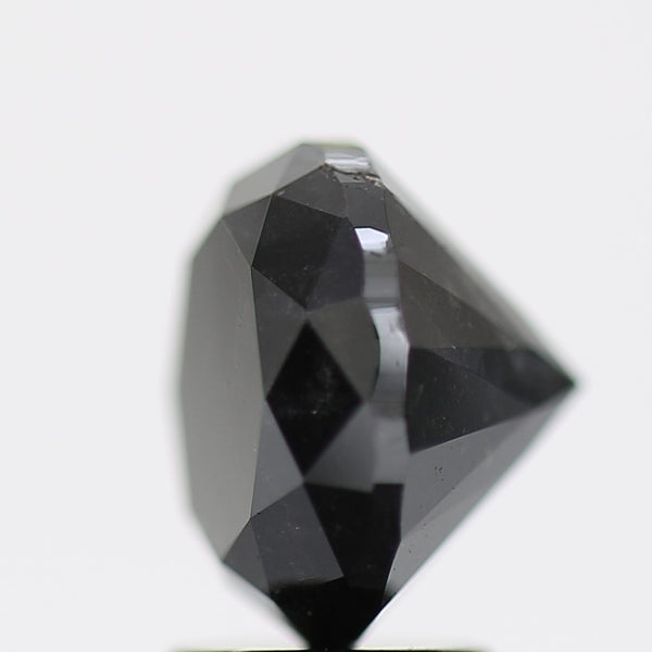 3.29 Carat Fancy Black Round Brilliant Diamond GIA