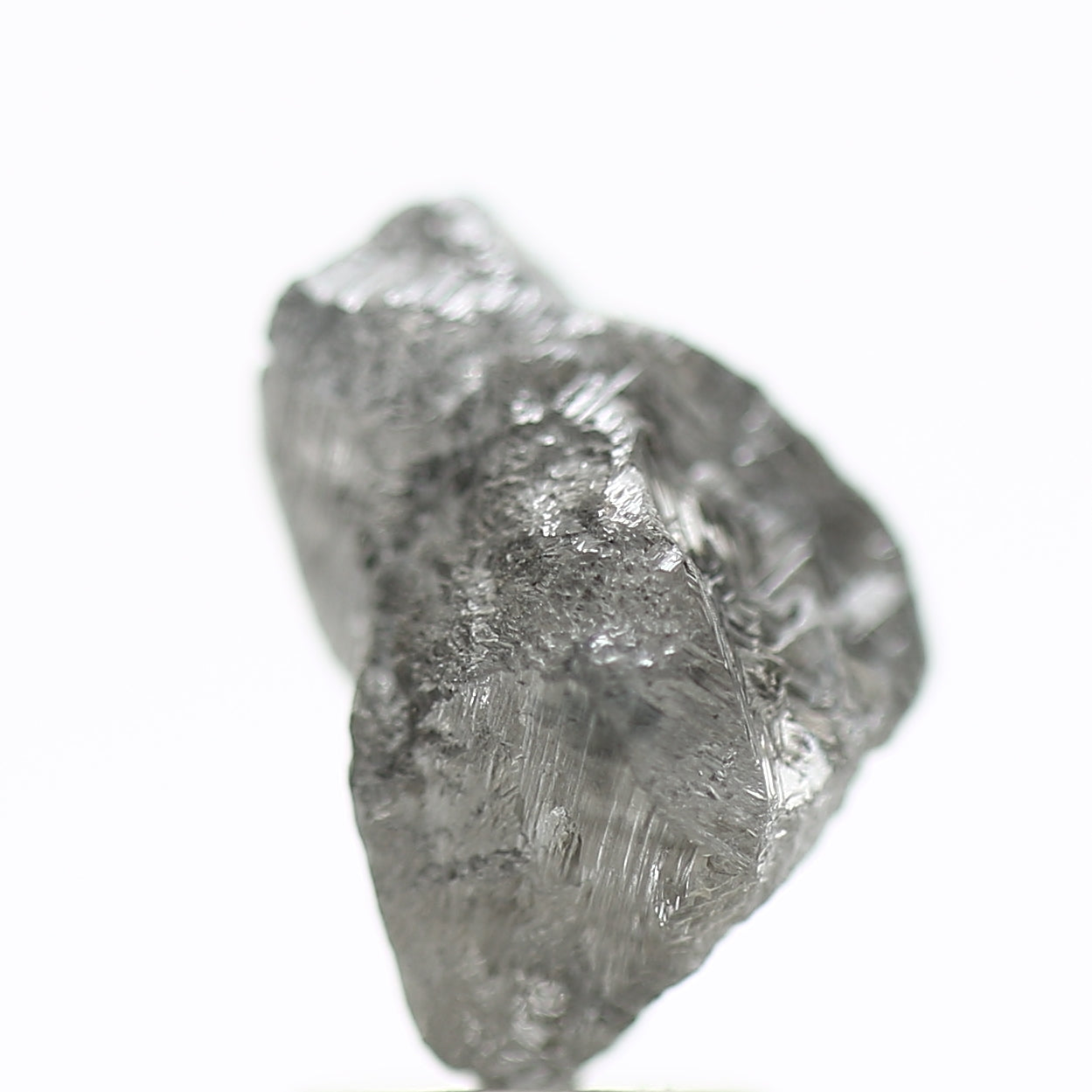 3.41 Carat Natural Crystal Uncut Gray Rough Diamond