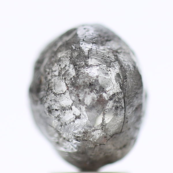 6.32 Carat Natural Fancy Gray Rough Diamond For Custom Raw Ring Design