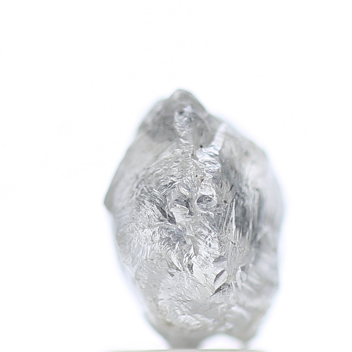 3.40 Carat Natural Fancy Grey Icy Rough Diamond