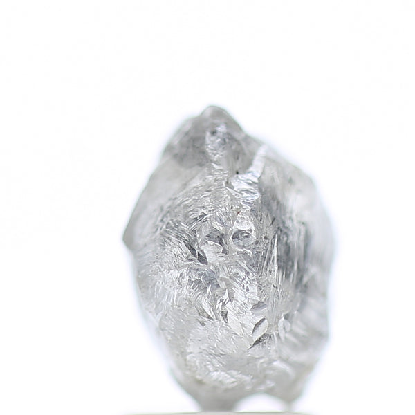 3.40 Carat Natural Fancy Grey Icy Rough Diamond