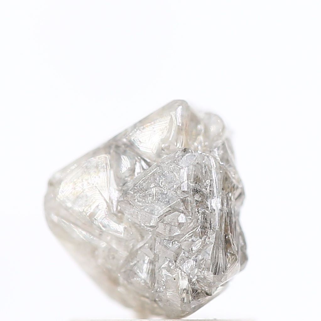 1.95 Carat Fancy Gray Crystal Rough Natural Diamond 8.40 MM - Blackdiamond