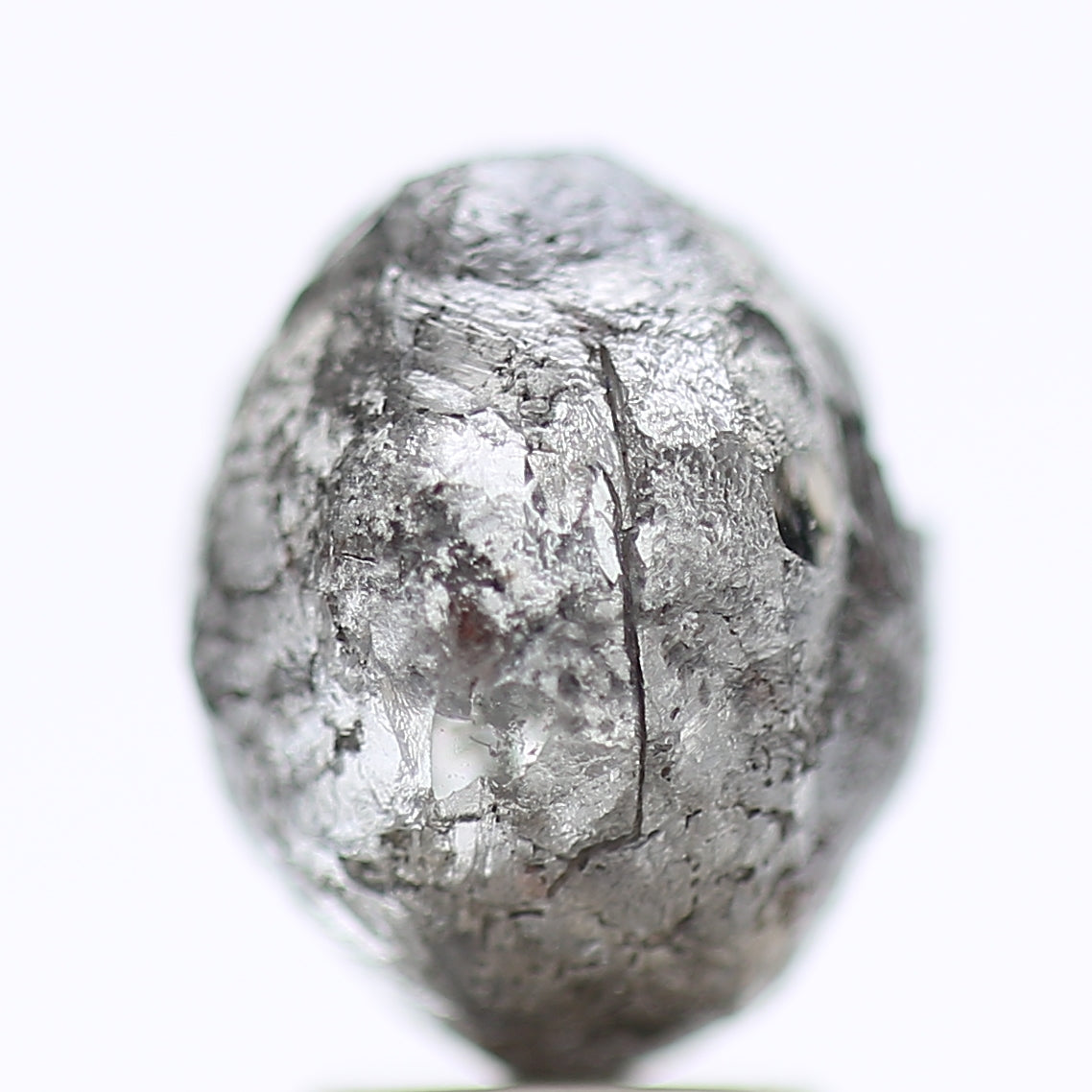 6.32 Carat Natural Fancy Gray Rough Diamond For Custom Raw Ring Design
