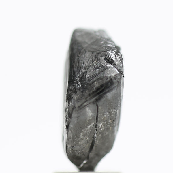 4.07 Carat Natural Black Rough Diamond Raw Octahedron Uncut