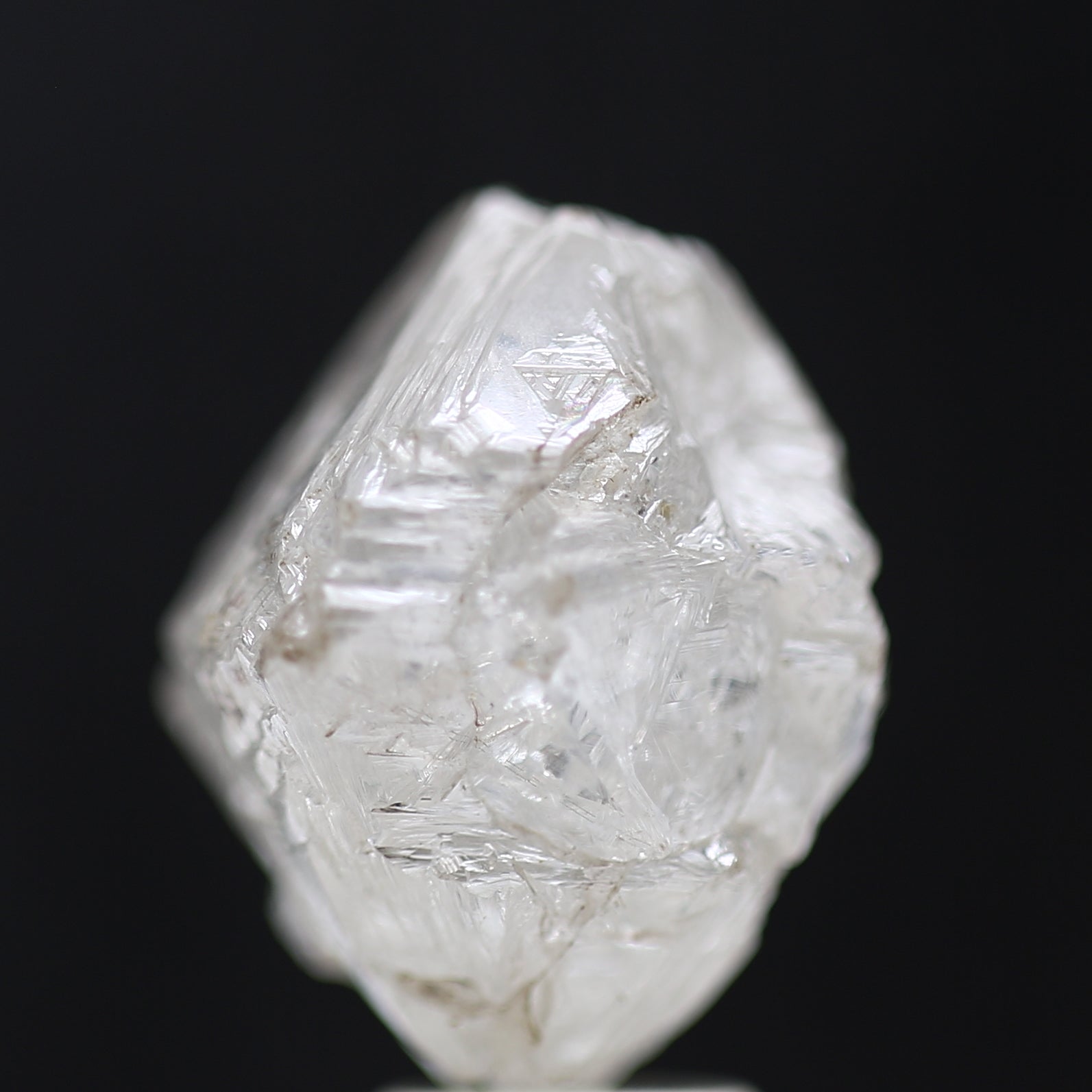 11 Carat Natural White Rough Diamond Octahedron Shape 11 MM