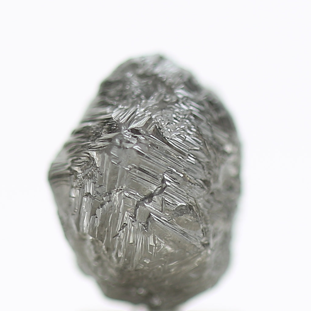 3.58 Carat Gray Natural Raw Uncut Rough Diamond