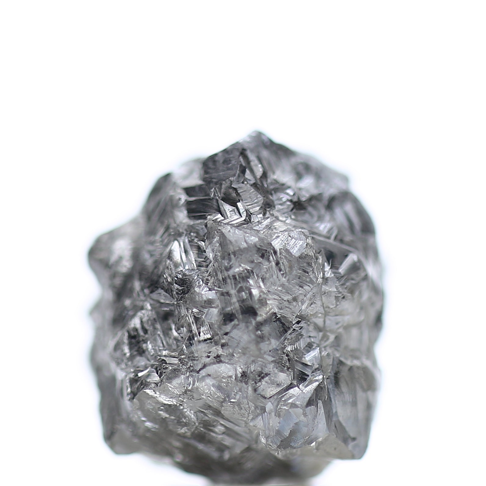 11 Carat Natural Fancy Gray Rough Diamond 11 MM