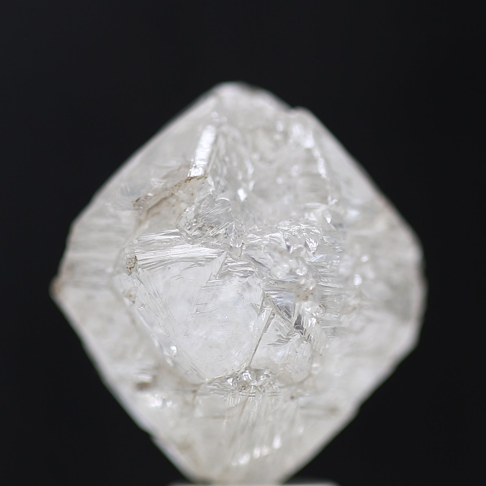 11 Carat Natural White Rough Diamond Octahedron Shape 11 MM