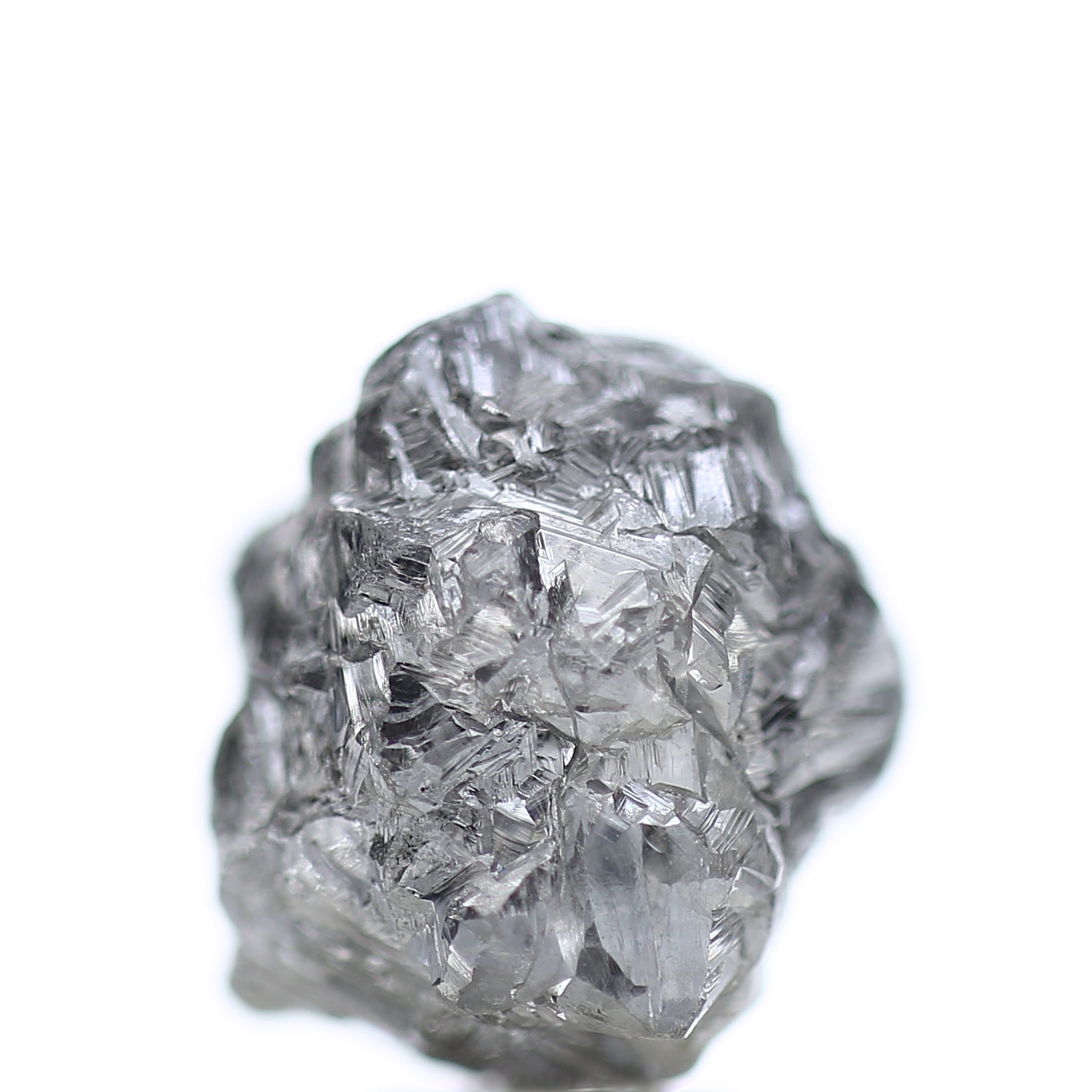 11 Carat Natural Fancy Gray Rough Diamond 11 MM