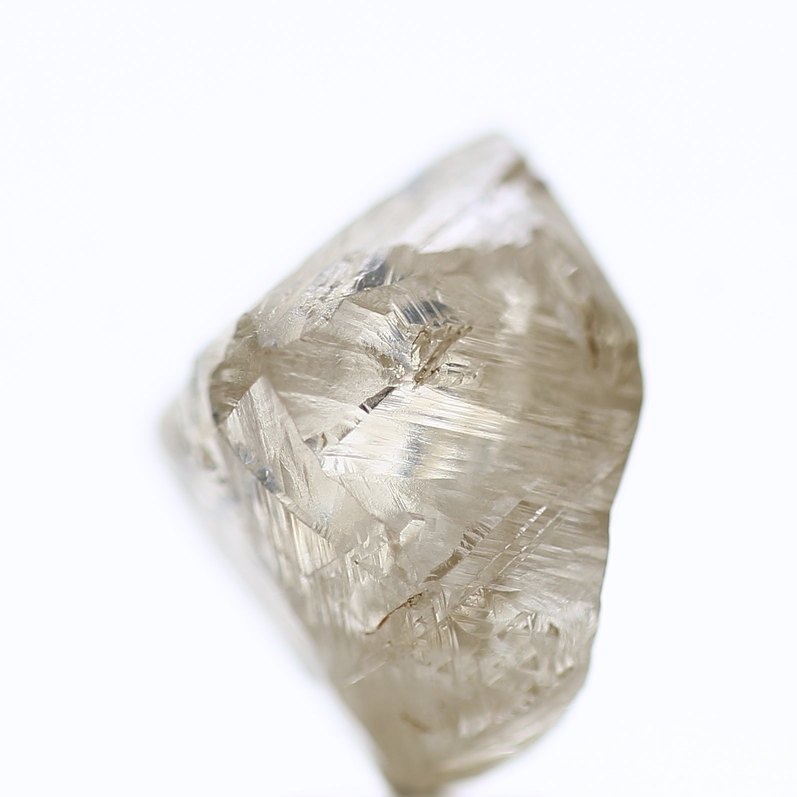 10.72 Carat Natural Fancy Champagne Rough Diamond