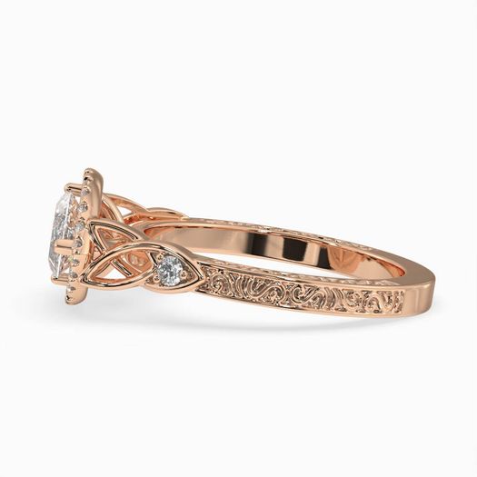 18K Solid Gold 1 Carat D VVS1 Marquise Engagement Ring Clara