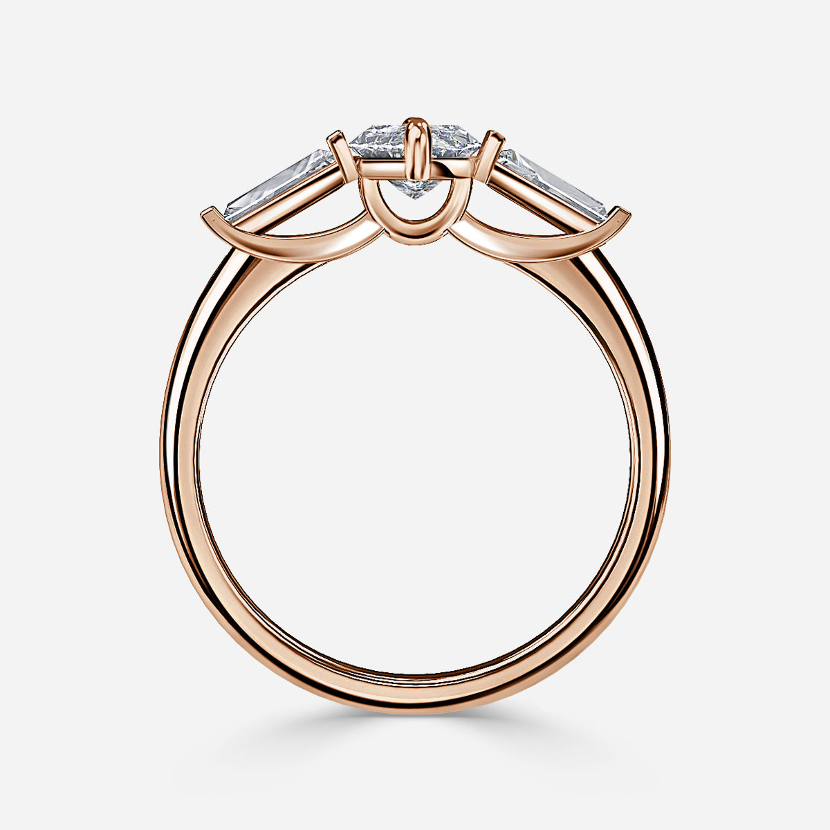 18K Solid Gold 1 Carat D VVS1 Marquise Engagement Ring Matilda