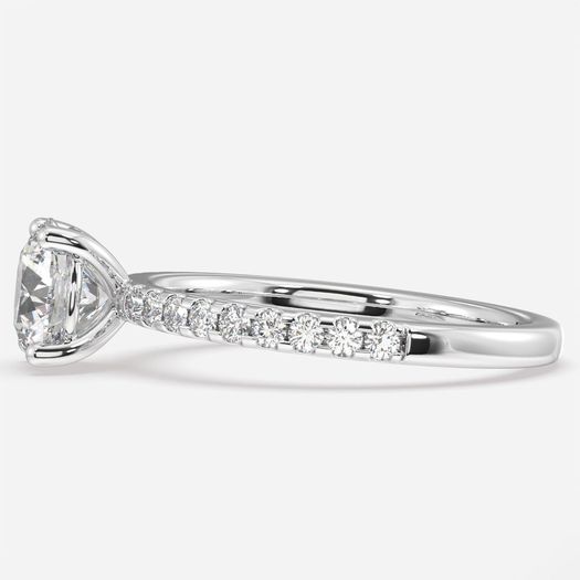 18K White Gold 3 Carat Lab Grown Diamond Ring Alexis