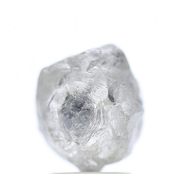 3.40 Carat Natural Fancy Grey Icy Rough Diamond