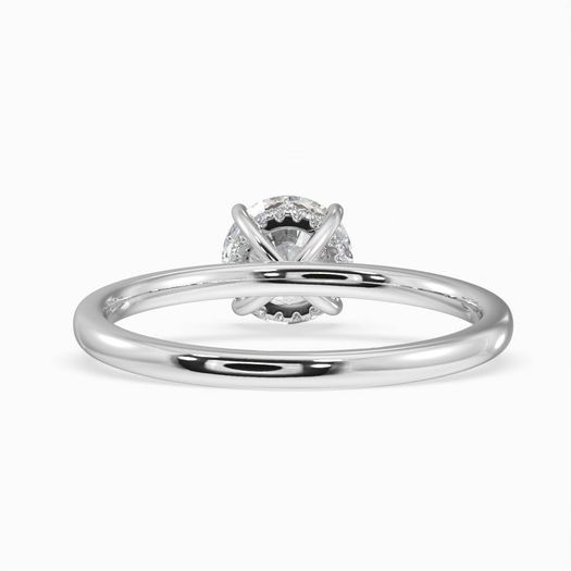 18k Gold 1ct D VVS1 Round Solitaire Engagement Ring Grace