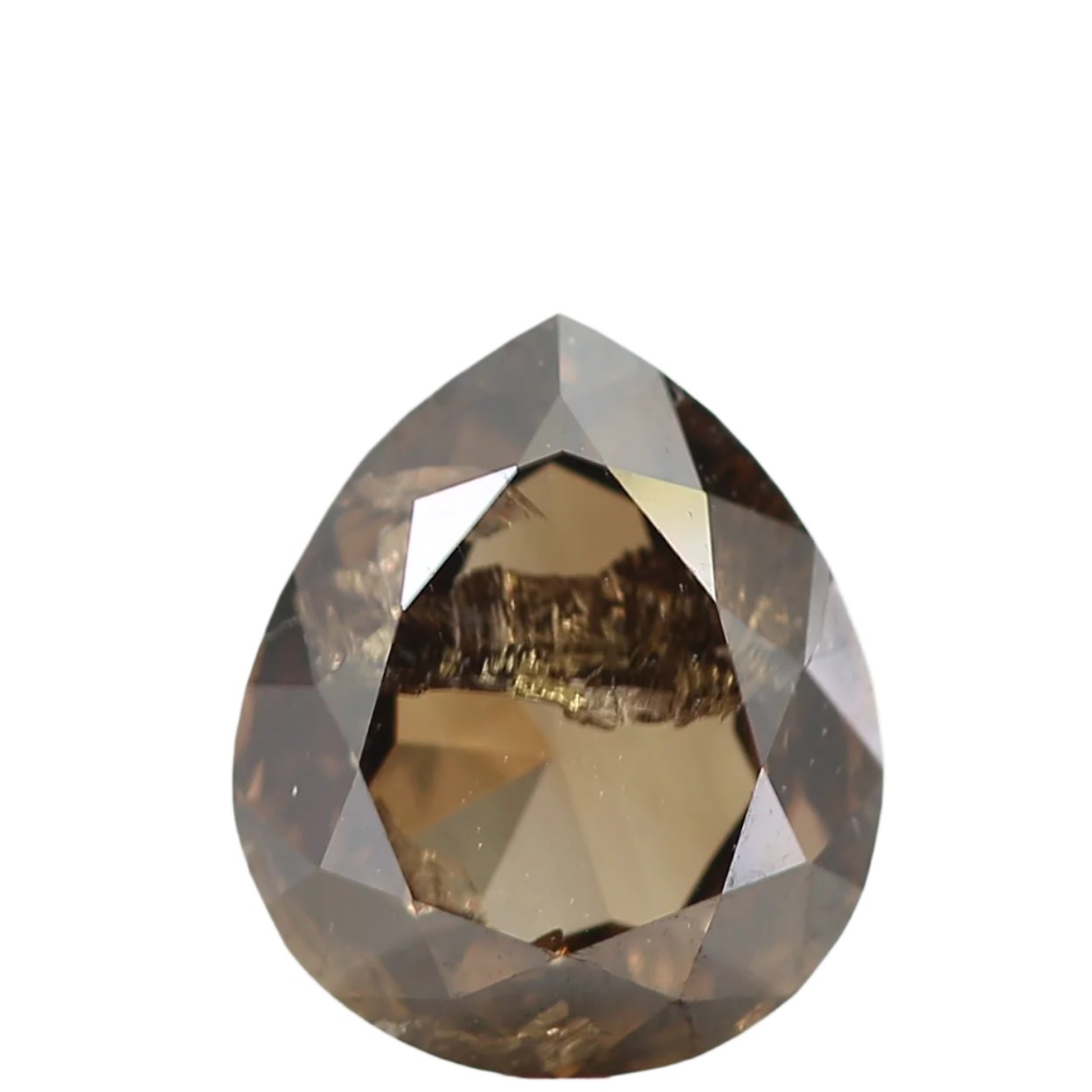 1 Carat Pear Brilliant Cut Fancy Brown Rose Natural Diamond SDM1182