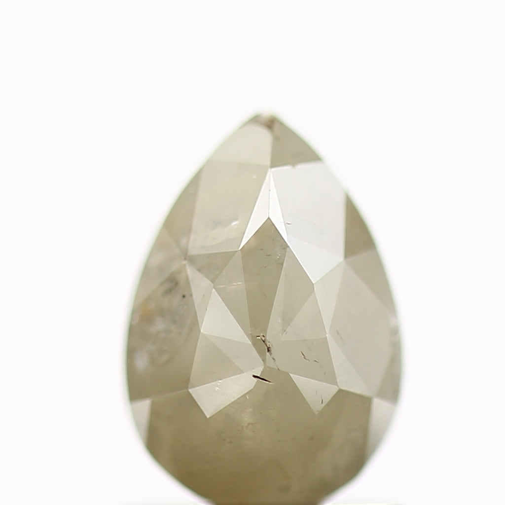 1.13 Carat Natural Pear Cut Rustic Diamond 7.8 MM