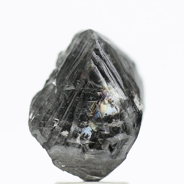 4.07 Carat Natural Black Rough Diamond Raw Octahedron Uncut