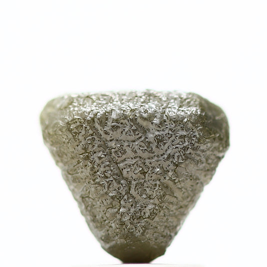 2.35 Carat Fancy Green Gray Macle Natural Rough Diamond 7.50 MM - Blackdiamond