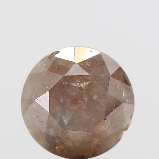 2.01 Carat Peach Orange Diamond Round Natural Loose Diamond 6.85 MM - Blackdiamond