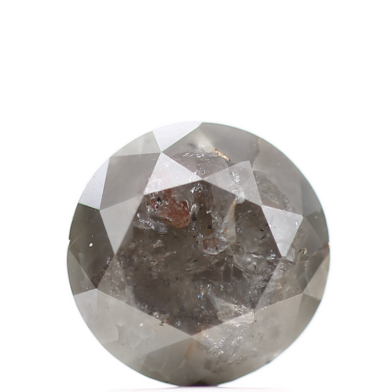 2.49 Carat Natural Loose Fancy Gray Round Brilliant Diamond 7.94 MM - Blackdiamond