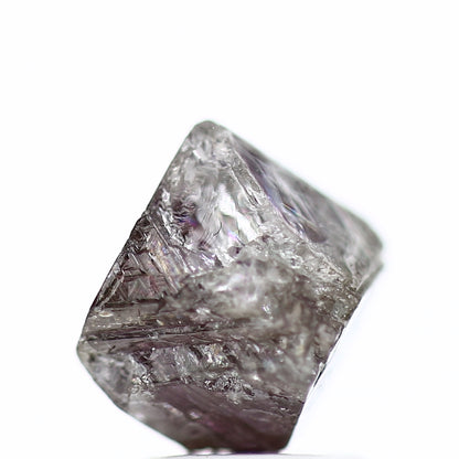 2.65 Carat Fancy Purple Pink Octahedron Rough Natural Diamond 8.50 MM - Blackdiamond