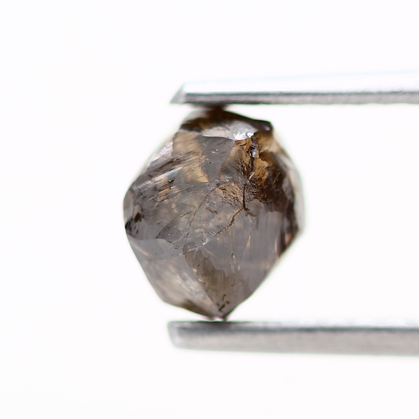 1.08 Carat Natural Chocolate Brown Uncut Rough Diamond 6.10 MM - Blackdiamond