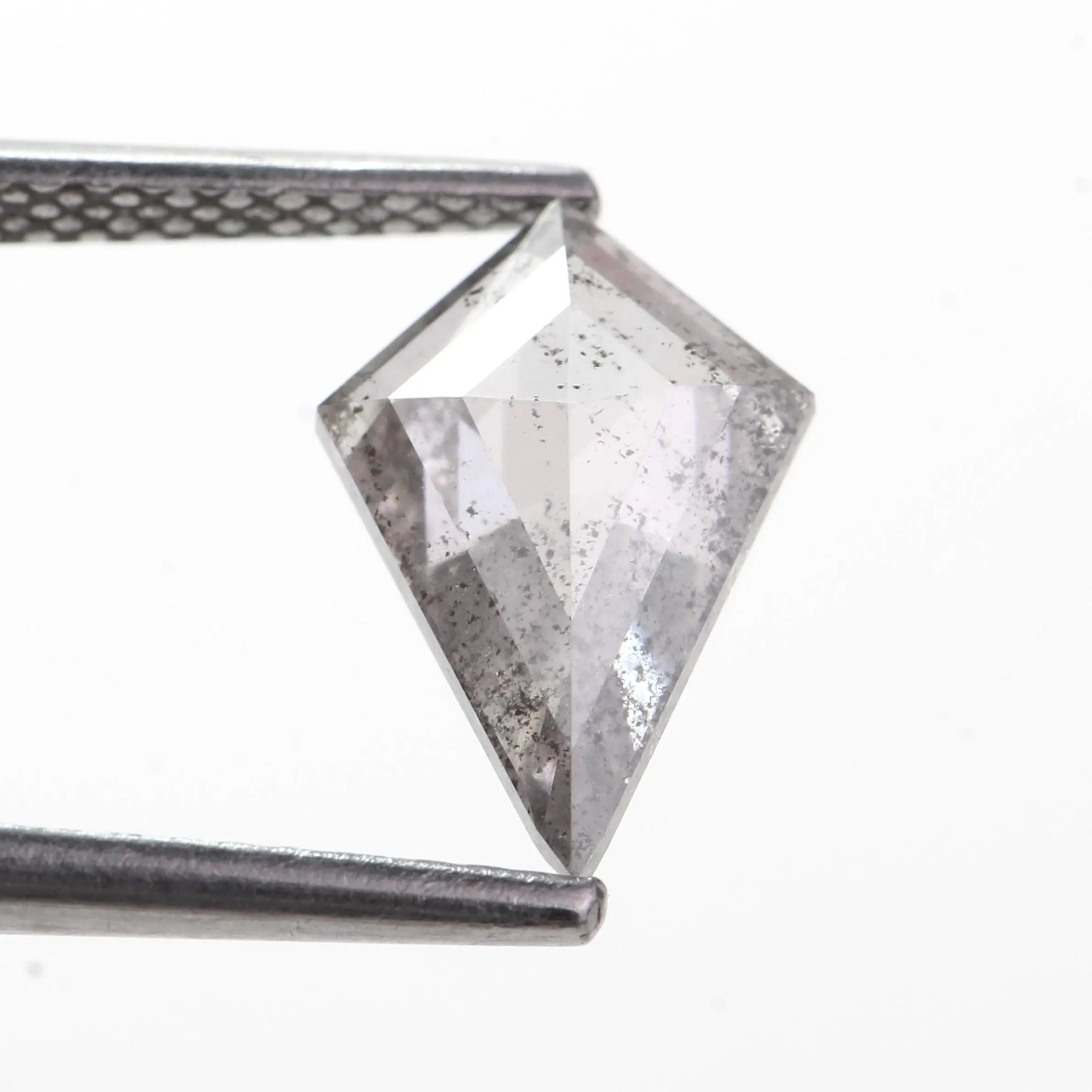 1.39 Ct Kite Salt and Pepper Diamond Fancy Gray Natural 10.90 MM