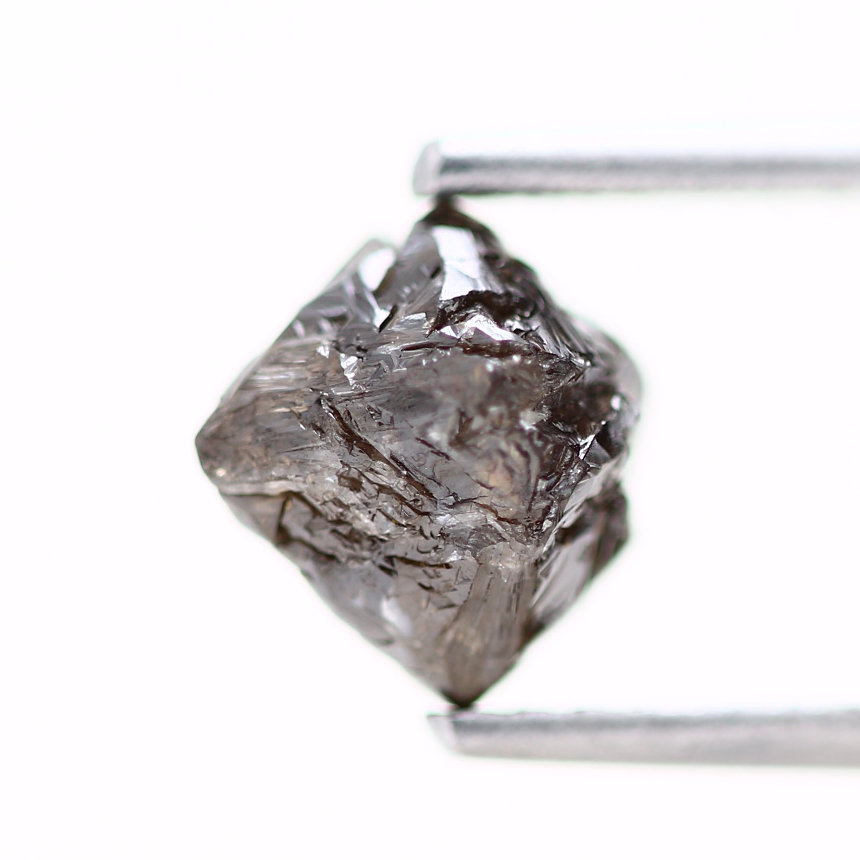 1.55 Carat Cognac Brown Octahedron Natural Rough Diamond 6.85 MM - Blackdiamond