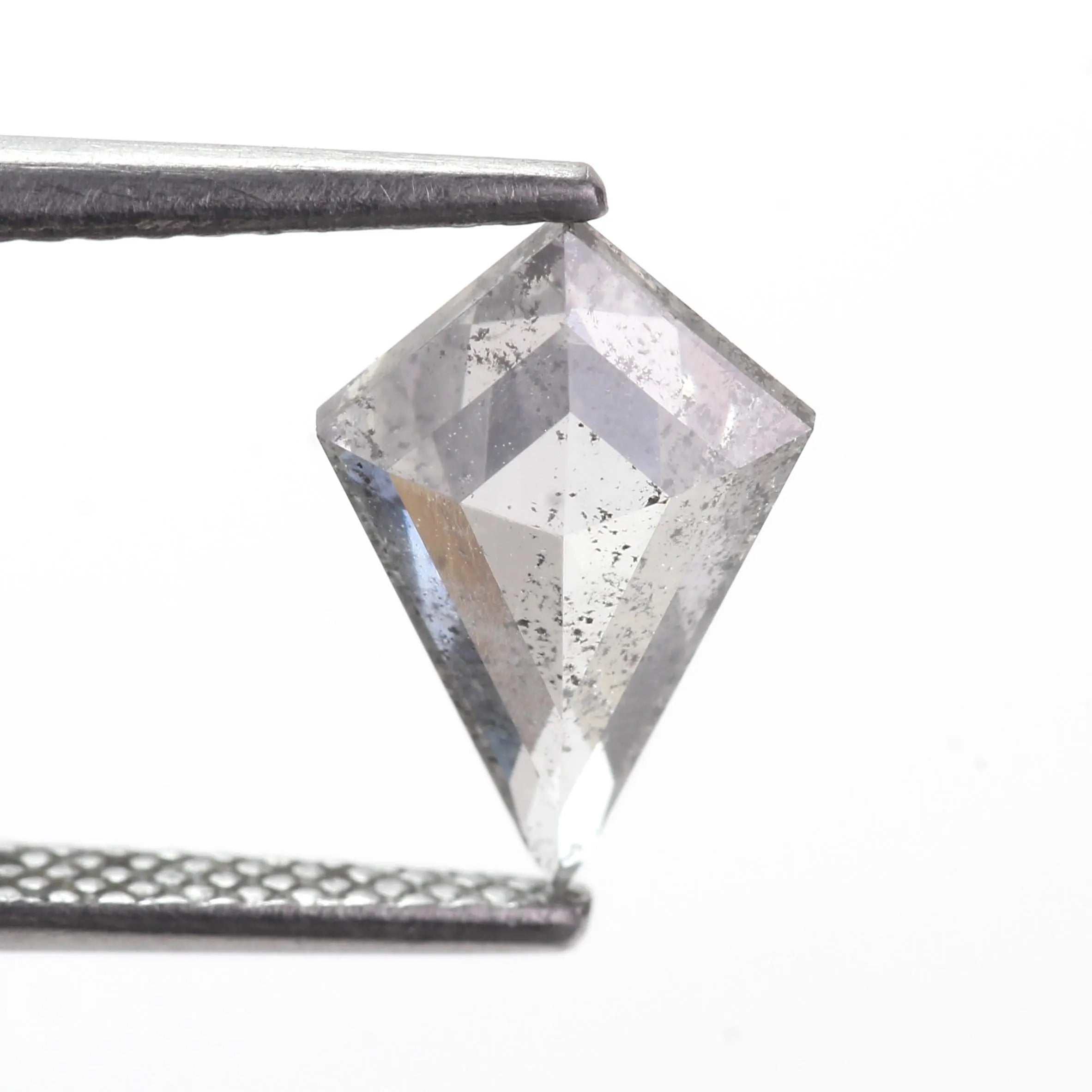 1.39 Ct Kite Salt and Pepper Diamond Fancy Gray Natural 10.90 MM