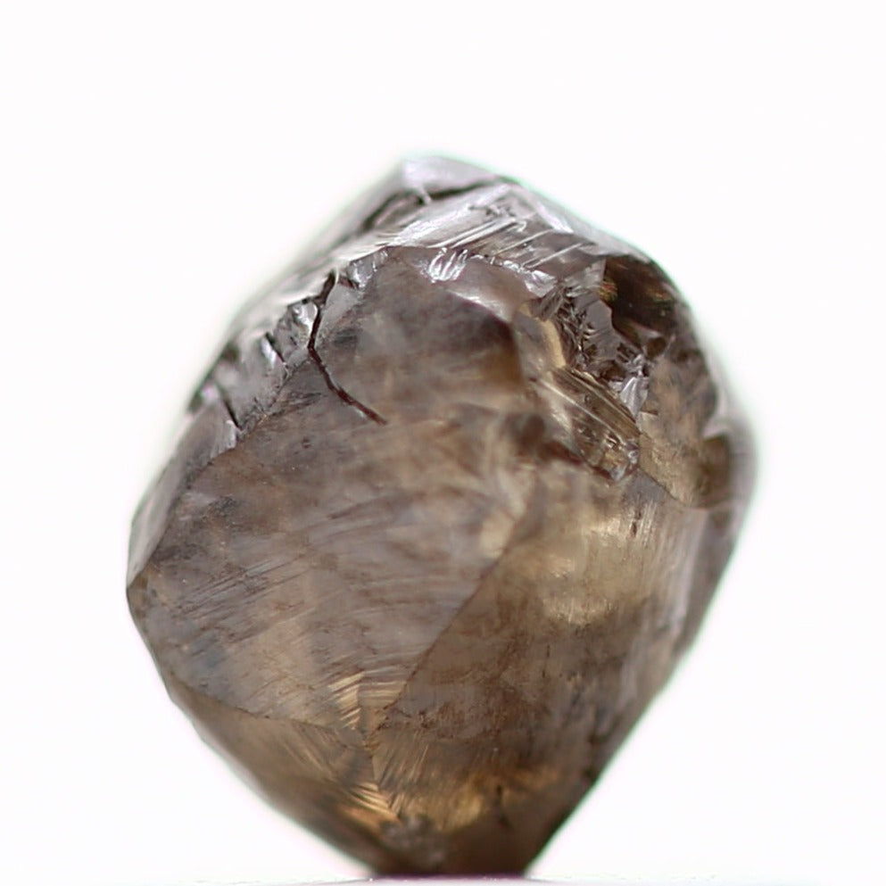 0.92 Carat Fancy Brown Uncut Raw Natural Rough Diamond 5.10 MM - Blackdiamond