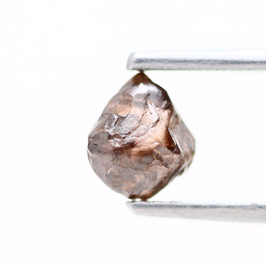 0.80 Carat Cognac Brown Octahedron Raw Natural Rough Diamond 5 MM - Blackdiamond