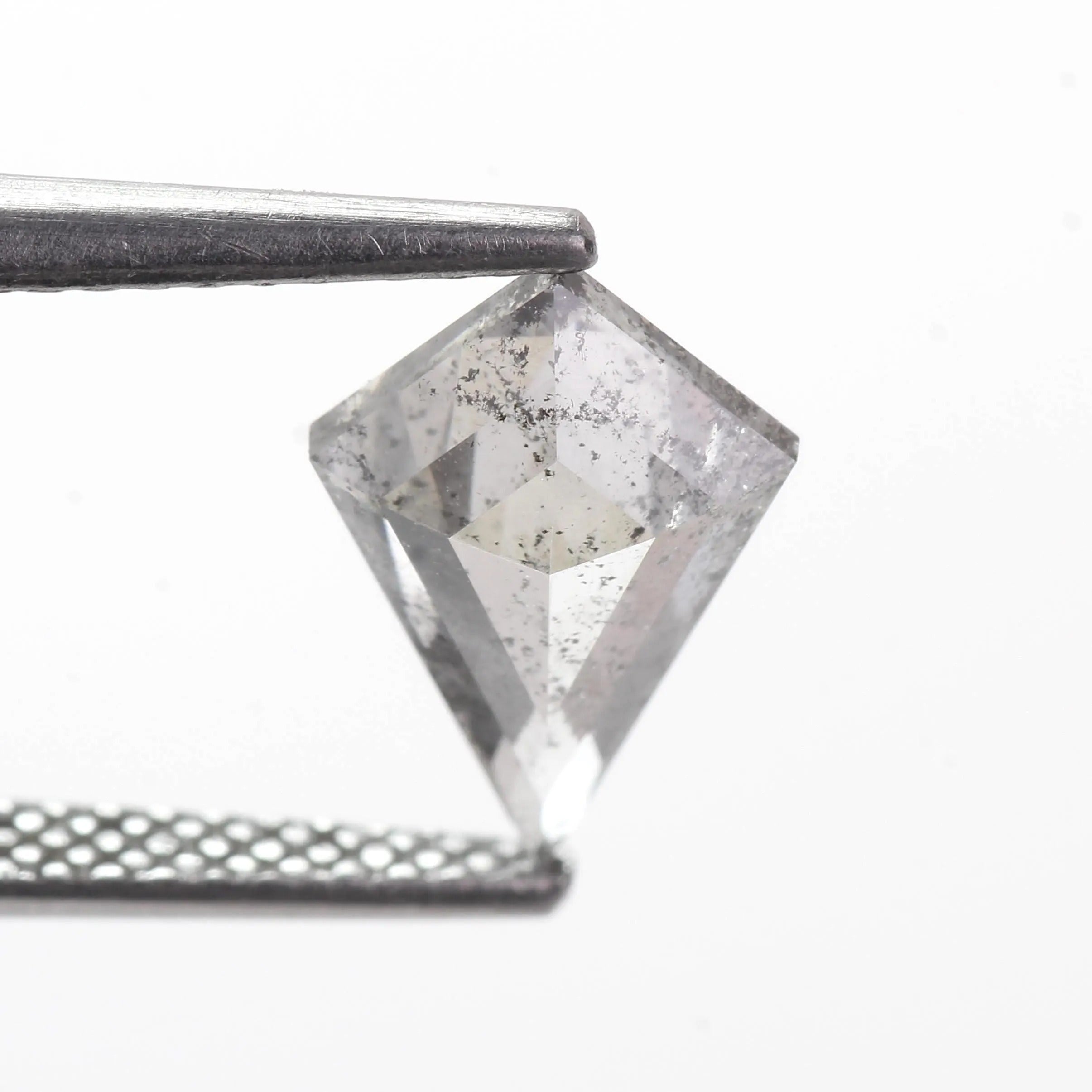 1.39 Ct Kite Salt and Pepper Diamond Fancy Gray Natural 10.90 MM